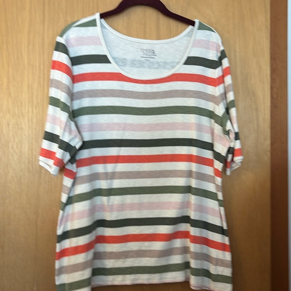 Time And Tru Women's Stripe Shirt Sz XL